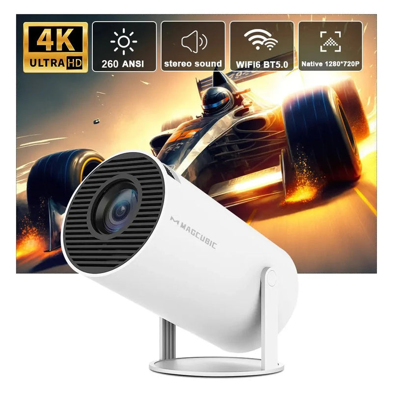 Magcubic Projector HY300 Pro 4K Android 11 Dual Wifi6 260ANSI Allwinner H713 BT5.0 1080P 1280*720P Home Cinema Outdoor Projector*