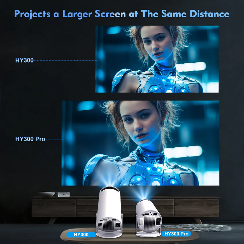 Magcubic Projector HY300 Pro 4K Android 11 Dual Wifi6 260ANSI Allwinner H713 BT5.0 1080P 1280*720P Home Cinema Outdoor Projector*