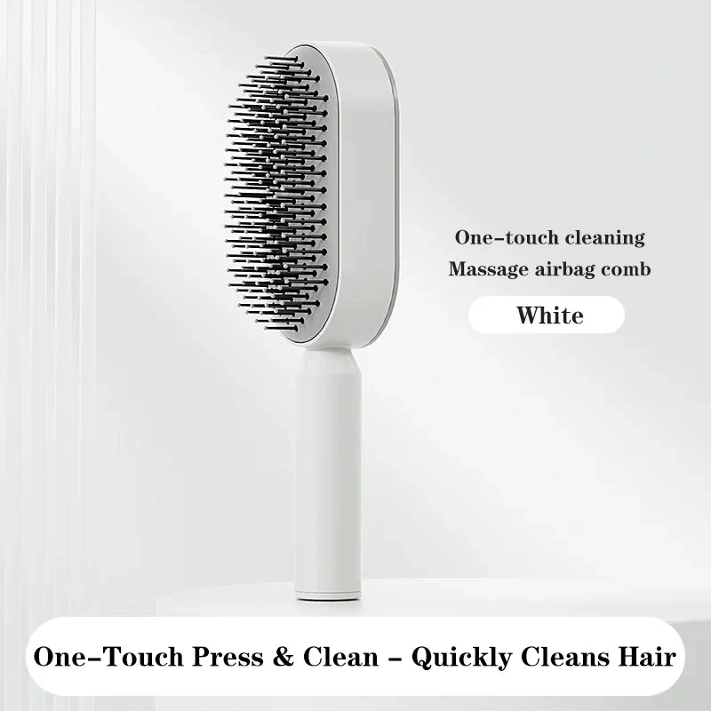 Massage Comb Hair Brush Self Cleaning Hair Brush for Women One-Key Quick Hair Comb 3D Air Cushion Hair Styling Tools Airbag Comb